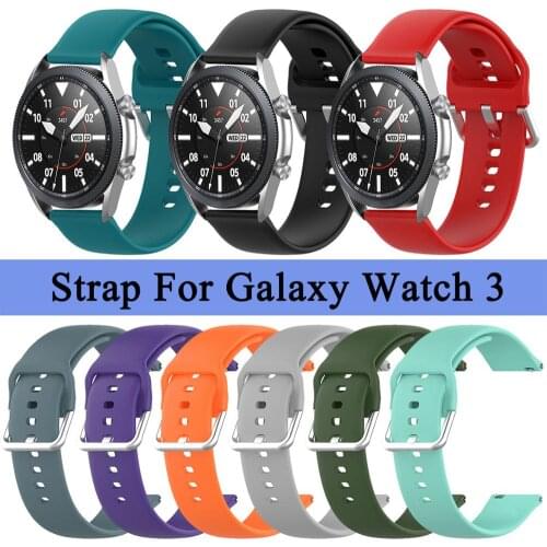 Replacement Strap For Samsung Galaxy Watch 3 41/45mm Watch Band For Galaxy Watch Acitve 3 Bracelet 20/22 Universal Silicone Loop