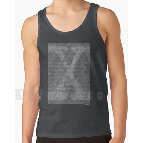 The X-Files Pilot Script-White tank tops vest sleeveless The X Files Dana Scully Fox Mulder Gillian Anderson David
