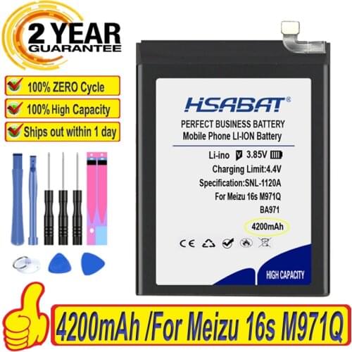 Top Brand 100% New 4200mAh BA971 Battery for Meizu 16s M971Q/C/Y Batteries + free tools