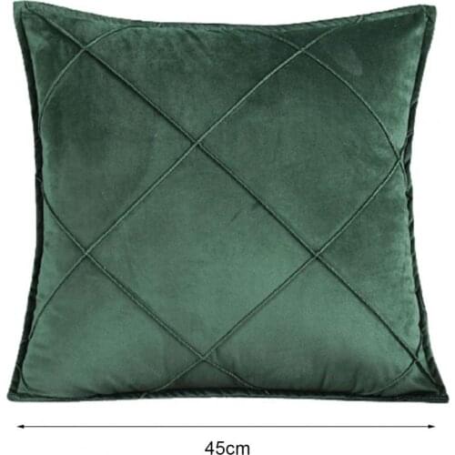 High Quality Pillow Case Soft Nice-looking Decorative Solid Color Pillow Case Square Cushion Decor for Home Living Room