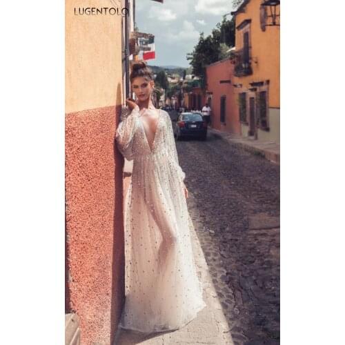 Women Party Sexy Dress Shiny Deep V Neck Backless Perspective Empire Dresses Female Loose Big Swing Spring Thin Long Dress