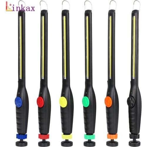 1*COB light Strip Flashlight USB Rechargeable COB LED Work Light Torch led Car Styling Using Touchable Night Lights Lamp