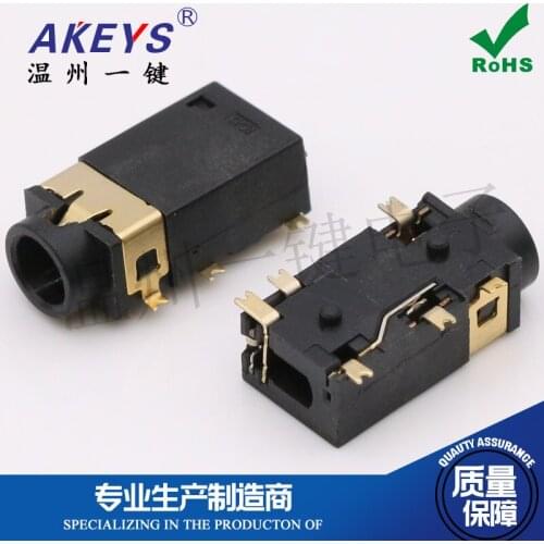10pcs PJ-342BGold-plated double post patchSpecial for host sound cardAudio socket 3.5mm3.5 headphone jack