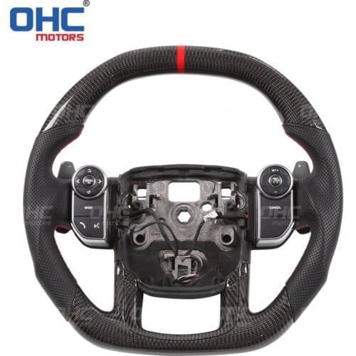 100% Real Carbon Fiber Steering Wheel compatible for Range Rover Discovery Sport SVR Sport Evoque Defender