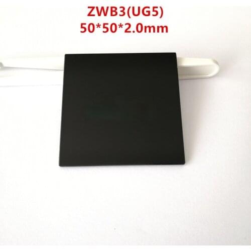 50*50 * 2.0mm UV Filter Lens Pieces Zwb3 Ug5 Visible Light Absorption Optical Instrument for Photography