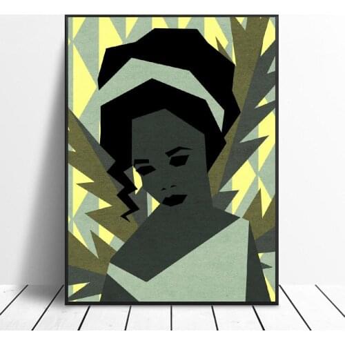 Abstract Shy girl Art canvas poster home decoration painting frameless