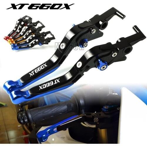 Motorcycle CNC Aluminum Brake Clutch Levers Adjustable Folding For Yamaha XT660/XT660X/XT660R/XT660Z 2004-2017 XT 660X/660R/660Z