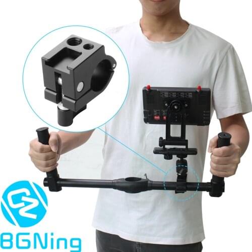 Aluminum 22mm 25mm Rod Clamp Monitor Mount Bracket Holder Clip Cold Shoe Adapter for DJI Ronin M /Zhiyun Feiyu Gimbal Stabilizer