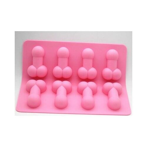 8 cavity Sex toys shape Silicone mold handmade Fondant cake mould Baking ware ice mold free shipping