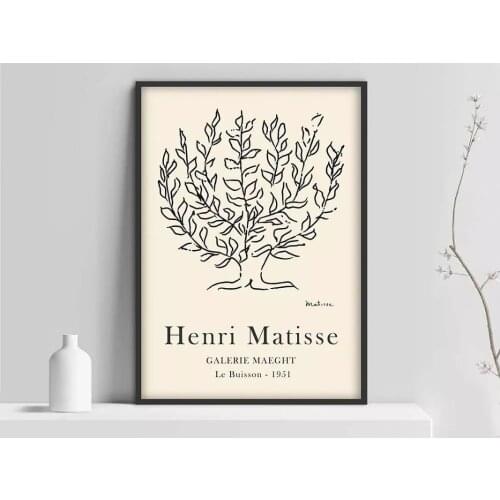 Henri Matisse Le Buisson Poster, Matisse Art Print, Matisse the cut outs, Le Buisson, Matisse art Poster, Henri Matisse Exhibitr