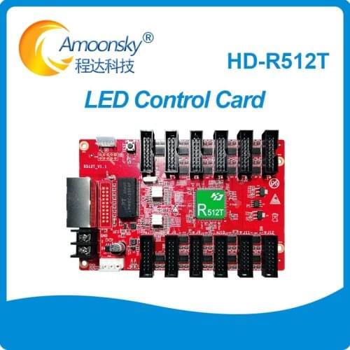 Huidu r512t replace r501 r512 control card outdoor full color single color moving full color led sign outdoor programmable led