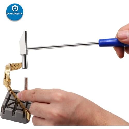 Watch Repair Tools Watch Hammer Watch Band Bracelet Link Remover Watch Pin Removal Tools for Men Women Watchmaker Tools