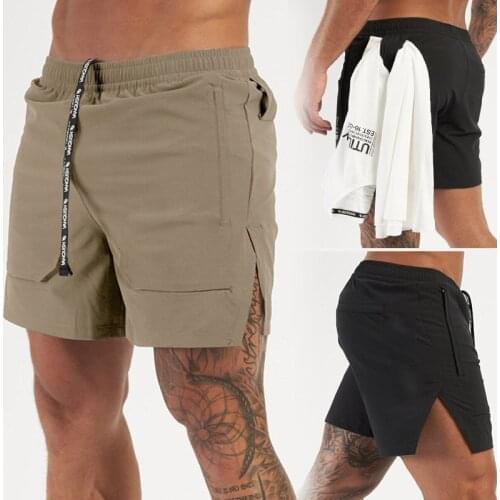 2021 NEW Summer Quick Dry Mens Gym Men Shorts Sport gyms Short Pants men Running Shorts Men Sports Jogging Fitness Shorts