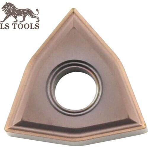 LS TOOLS External Turning Tool Peach shape Carbide Inserts WNMG080404 WNMG080408 MS CNC lathe Knife blade inserts for metal