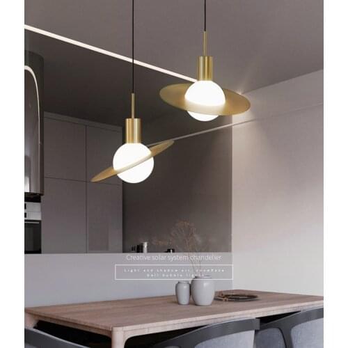 UFO Metal Glass Pendant Light frisbie lamparas colgantes industrial lamp dining room furniture