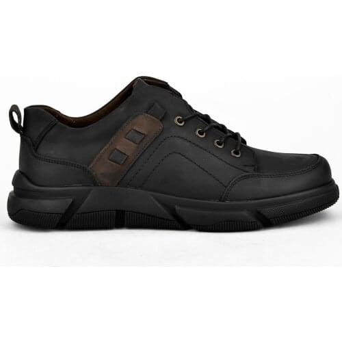 Zia Men 'S Black Genuine Leather Shoes