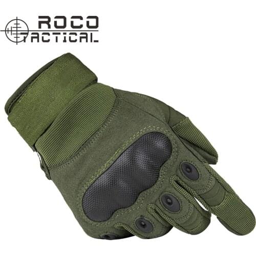 ROCOTACTICAL Mens High Quality Full Finger Tactical Gloves Military Combat Gloves Armor Protection Shell Tactical Hiking Gloves