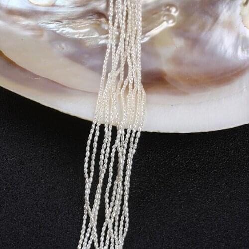 Genuine Freshwater Pearl Grade AA High Quality Rice Shape Loose Beads Handmade DIY Jewelry For Women Men