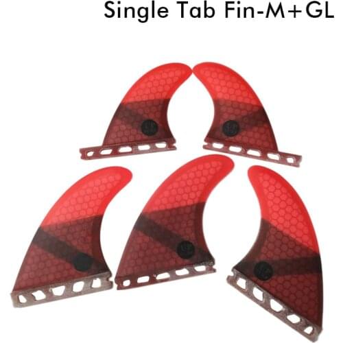 Surf Future Fin G3+G7 Surfboard Fins Red color Fiberglass Honeycomb Tri-Quad Fins Quilhas Thruster 5 fin Set