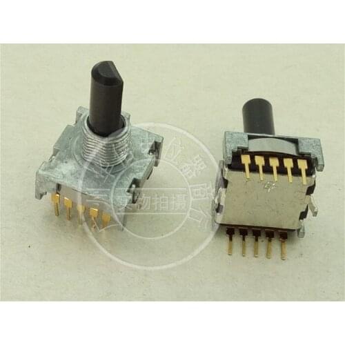 Original new 100% gold plated foot band switch 2 knife 4 gear 5pinX5pin shaft length 20MMF