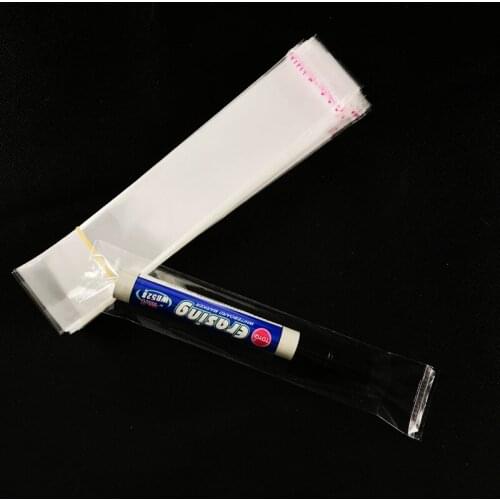 4x17cm Clear Self-adhesive BOPP Bags Transparent Opp Jewlery Candy Bag Packing Plastic Bags Self Adhesive Seal 500pcs/lot
