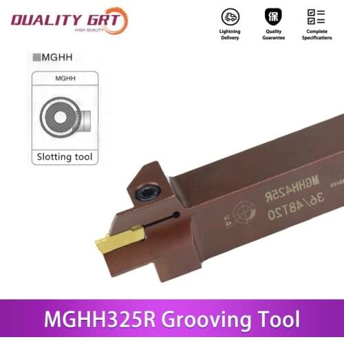 Q.Grt MGHH325R25-35/24-36 spring steel End Face CNC Lathe Arbor Inner Hole End Face Groove Cutter holder MGMN/MGGN300 insert