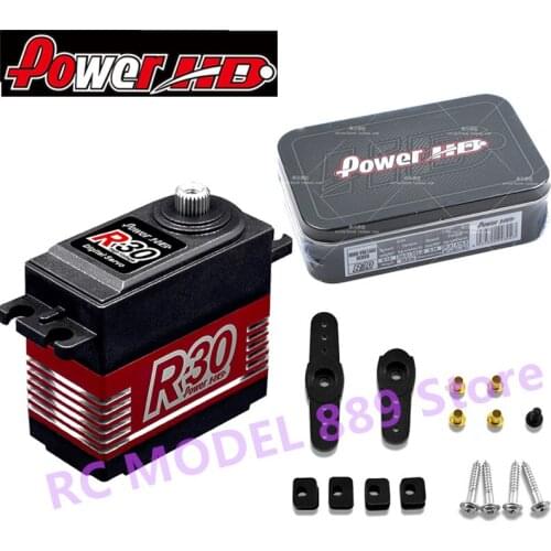 RC Servo,Power HD R30 30KG High Voltage 6.0-7.4V Digital Servo for RC Cars 1:8 1:10 Drift