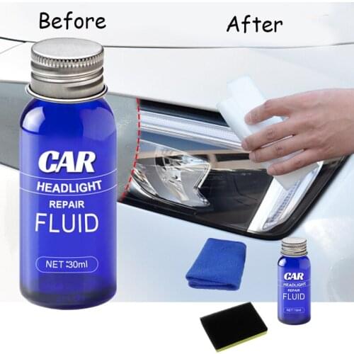 30ML Car Headlight Repair Coating Solution Repair for Ford Focus 2 3 Fiesta Mondeo Kuga Citroen C4 C5 Skoda Octavia Rapid