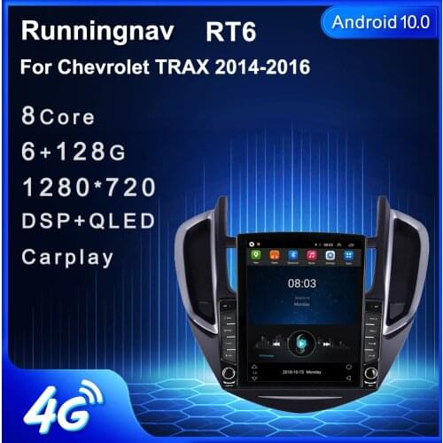 Runningnav For Chevrolet TRAX 2014-2016 Tesla Type Android Car Radio Multimedia Video Player Navigation GPS