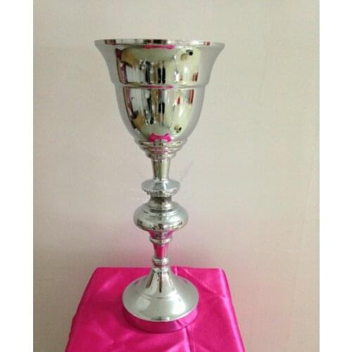 49cm(H) Silver Wedding flower vase Wedding Supply Table Centerpiece 10pcs/lot