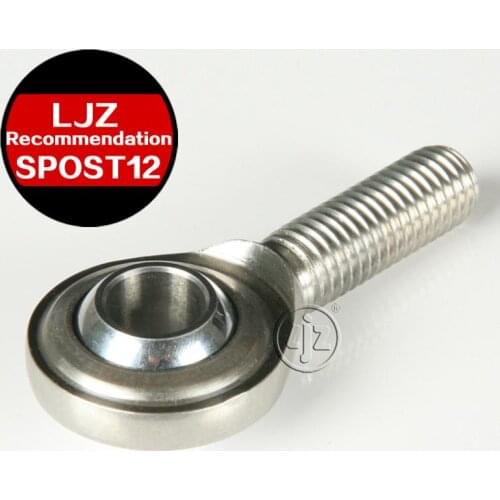 Stainless steel Spherical radial Ball joint Rod ends Bearings M12*1.75 Right and Left hand thread 12mm ball 1 Pieces/lot