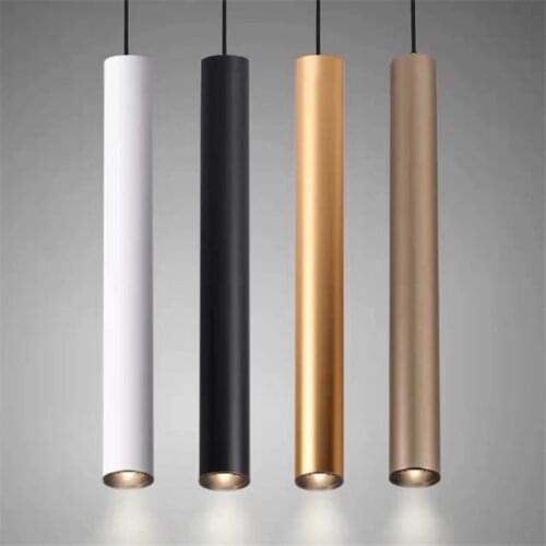 Thrisdar Modern Pendant Light Long Tube Hanging Lights Aluminum 3W 5W Led Hanging Lamp High-grade Kitchen Living Room Decoration