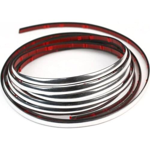 Universal 6mm 15mm 18mm 22mm Car Chrome Styling Decoration Moulding Trim Strip