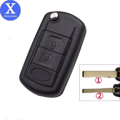 Xinyuexin Replacement Remote Flip Folding Car Key Case Shell Styling for LAND ROVER Range Rover Sport LR3 Discovery 3 Buttons