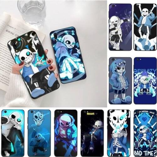 YJZFDYRM undertale papyrus sans doggo Black TPU Soft Rubber Phone Cover For Vivo Y91c Y17 Y51 Y67 Y55 Y93 Y81S Y19 V17 vivos5