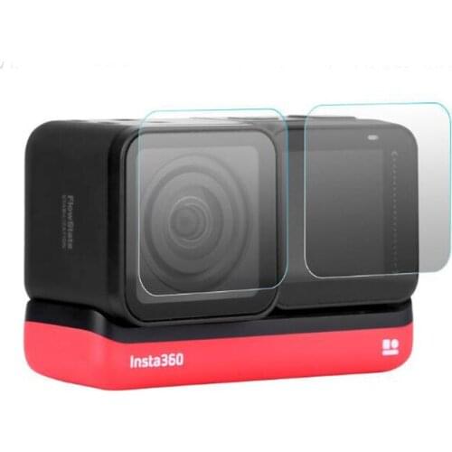 Tempered Glass Screen Protector Cover For Insta360 One R Twin edition Insta 360 4K Action Camera Lens LCD Screen Protection Film