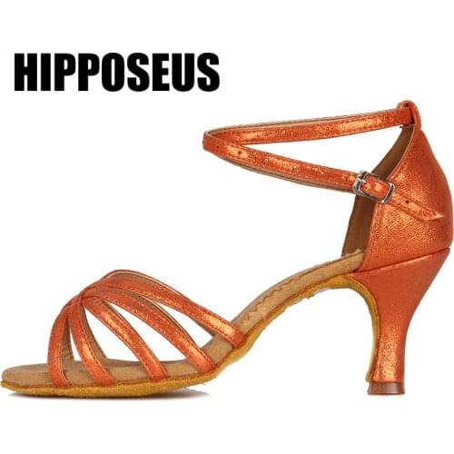 Women Ballroom Dance Shoes Ladies Latin Tango Salsa Dance Shoes Girls High Heel Dancing Shoes Soft Sole Professional Fashion