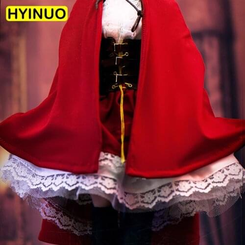 1/6 Scale Female Sexy Little Red Riding Hood Women Girl Gothic Lolita Clothes Clothing Set For 12" Action Figure Female Body
