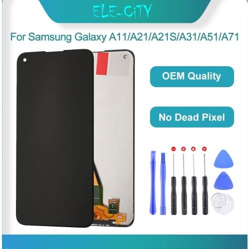 OEM For Samsung Galaxy A11 A21 A21S A31 A41 A51 A71 LCD Touch Screen Display With Frame Assembly No Dead Pixel No Shadows