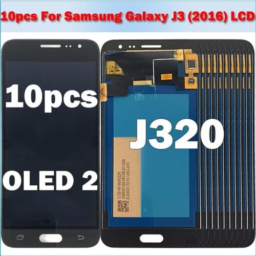 10 Piece/lot For Samsung Galaxy J3 2016 J320 J320F J320G LCD Display Touch screen Digitizer Assembly For Samsung J3 2016 LCD