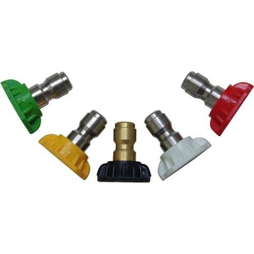 5 pcs Pressure Washer Parts Gun Wand Power Quick Connect Spray Nozzle Tips Set 4000psi