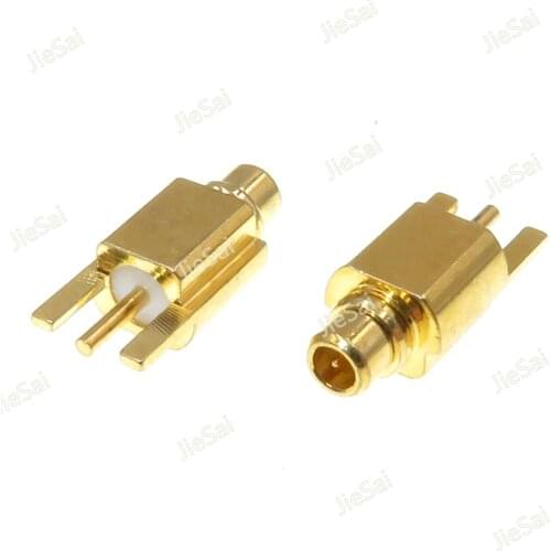 5pcs Gold Plated RF Coaxial Connector MMCX-JE Male Socket 3 Pin PCB Mount Solder Socket