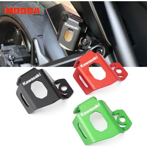 Motorcycle CNC Accessories For Kawasaki Z900 Z750 Z400 NINJA 400 300 250 Rear Brake Fluid Reservoir Guard Cover Protector
