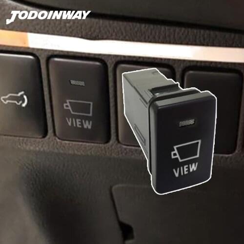 Car Dashboard Switch For Toyota Highlander Prado Camry Corolla Yaris Camera View Push Button Instrument Control Accessories