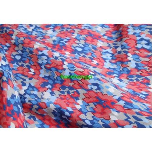 British imported natural high-end fashion linen stretch printed fabric