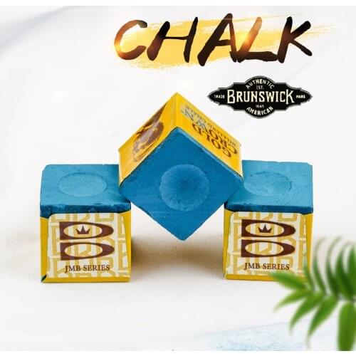 Brunswick Billiard Cue Chalk 12pcs Blue Oily For Black 8/9 Ball Professional Durable Chalk Snooker Billiar Accessories