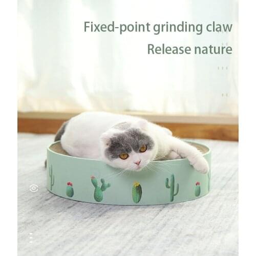 Cat Scratcher Claw Grinder Cat Scratch Post Kitty Universal Round Cat Cardboard Scratcher Cat Toy Cat Supplies Corrugated Cat