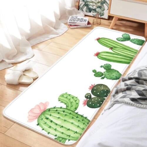 Plant Bathroom Entrance Door Mat Washable White Kitchen Floor Mat Bedroom Living Room Bedside Area Rugs Modern Carpet Nordic
