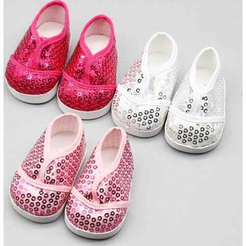 3Colors Dolls & Accessories Doll Shoes for 43cm Baby Dolls and 18-Inch Girl Dolls Best Gift for Kids