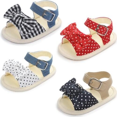 Summer Baby Girl Soft Sole Shoes Cute Bowknot Sandals Toddler Infant Prewalkers Baby Sandals